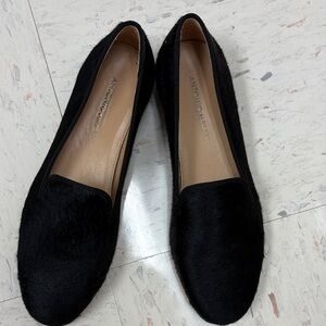 ANTONIO MELANI Black Calf hair Loafers